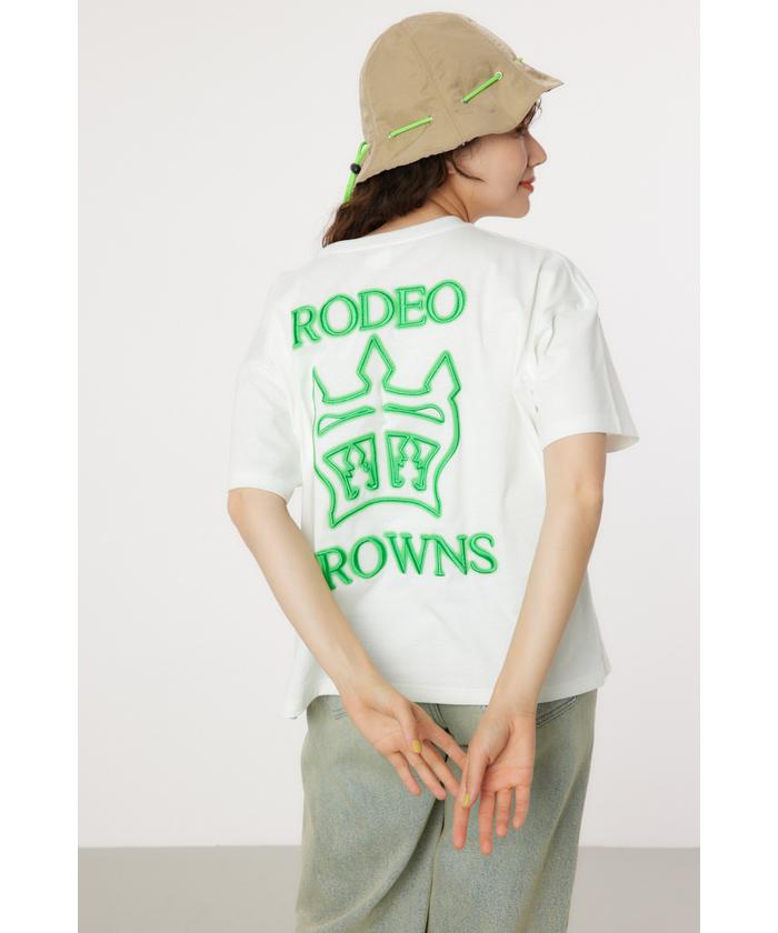 お値下げ！RODEO CROWNSロデオラウンズ刺繍Tシャツ ロデオクラウンズ Rodeo Crowns Tシャツ ミリタリー プリント