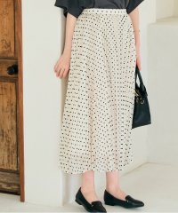 grove/フロッキードットプリーツスカート/506364781