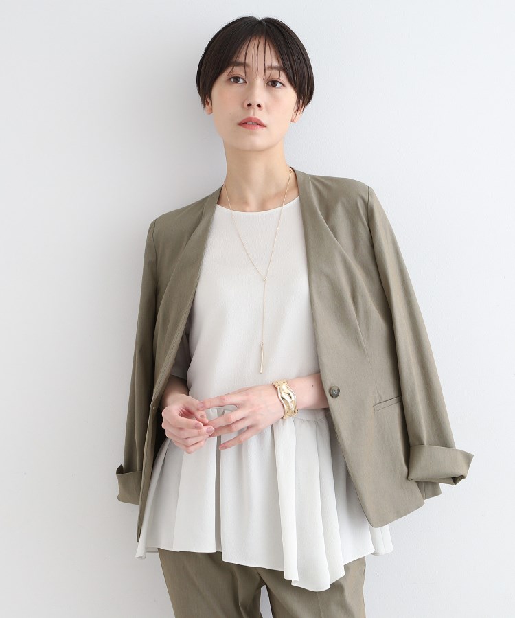 極美品❗️INDIVI パンツスーツ 洗える セットアップ ベージュ