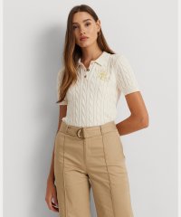 LAUREN RALPH LAUREN/ケーブルニット コットン ポロ セーター/506366357