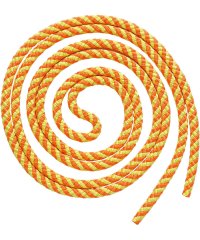 SASAKI/ササキスポーツ SASAKI ササキ SASAKI 新体操 ジュニアスパイラルロープ 径0．9cm 長さ2．5m 認定マークなし/506368468