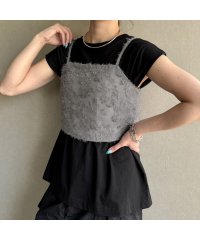 JUNOAH/ジュノア JUNOAH ジャガードバックリボンビスチェ/506367241