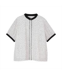 TOKYO SHIRTS/トーキョーシャツ TOKYO SHIRTS ブラウス 配色ドット 五分袖 オフホワイト レディース/506370725