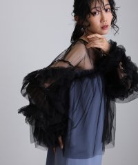 PourVous/プールヴー PourVous ギャザーチュールトップス フォーマル ワンピース パーティードレス 20代 30代 40代/506372352