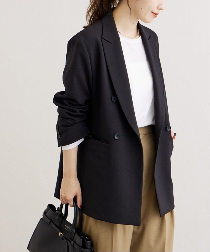 2024AW JOURNAL STANDARDウールライクストレッチジャケット