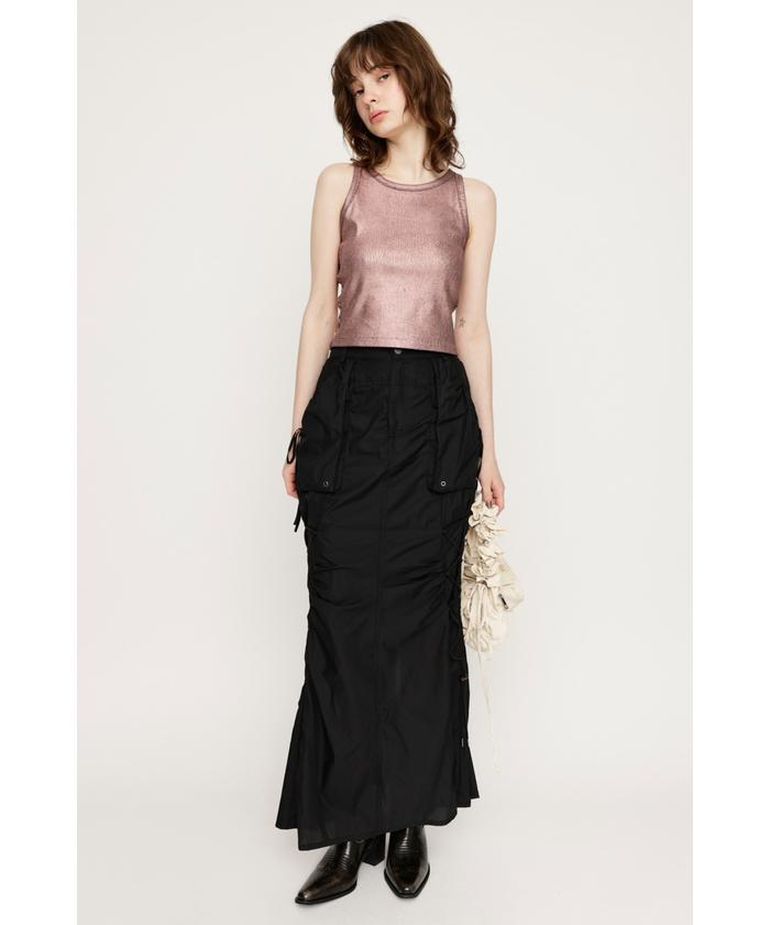 SLY パッチワーク スカート REMAKE LIKE LACE CHECK スカート