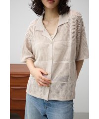 AZUL by moussy/メッシュニット切り替えデザインカーディガン/506376906