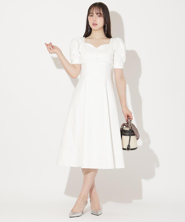 クーポン】【セール 30%OFF】デニムバックリボンワンピース