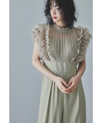 niana/ニアナ niana フリルハイウエストワイドパンツドレス オールインワン パーティー 結婚式 同窓会 成人式 お呼ばれ/506385886