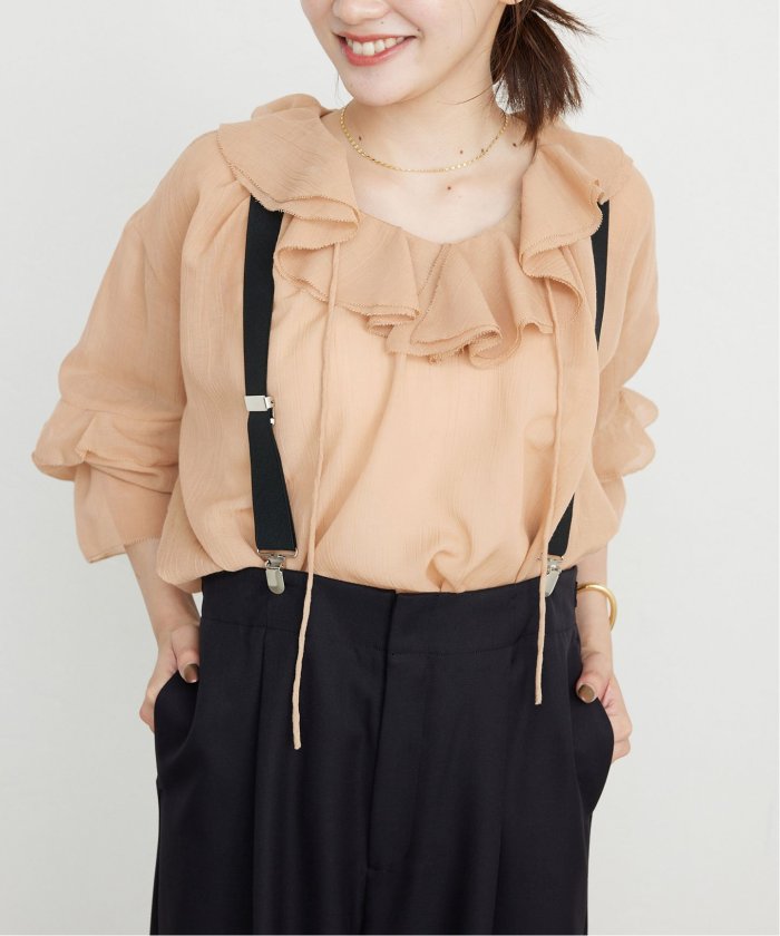 セール 30%OFF】フリルラッフルシアーブラウス(506389108
