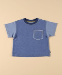 COMME CA ISM KIDS/デニム調ジャージー ポケット付きTシャツ(ベビーサイズ)/506214617