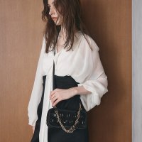 TOPKAPI TREASURE/トプカピ TOPKAPI 【TREASURE TOPKAPI】サテン ビジュー ショルダー付き チェーン バッグ/506397634