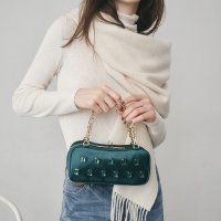 TOPKAPI TREASURE/トプカピ TOPKAPI 【TREASURE TOPKAPI】サテン ビジュー ショルダー付き チェーン バッグ/506397634