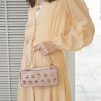 TOPKAPI TREASURE/トプカピ TOPKAPI 【TREASURE TOPKAPI】サテン ビジュー ショルダー付き チェーン バッグ/506397634