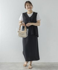 Bonjour Sagan/ボンジュールサガン BONJOUR SAGAN ペプラムベスト×Iラインスカートセットアップ/506398564