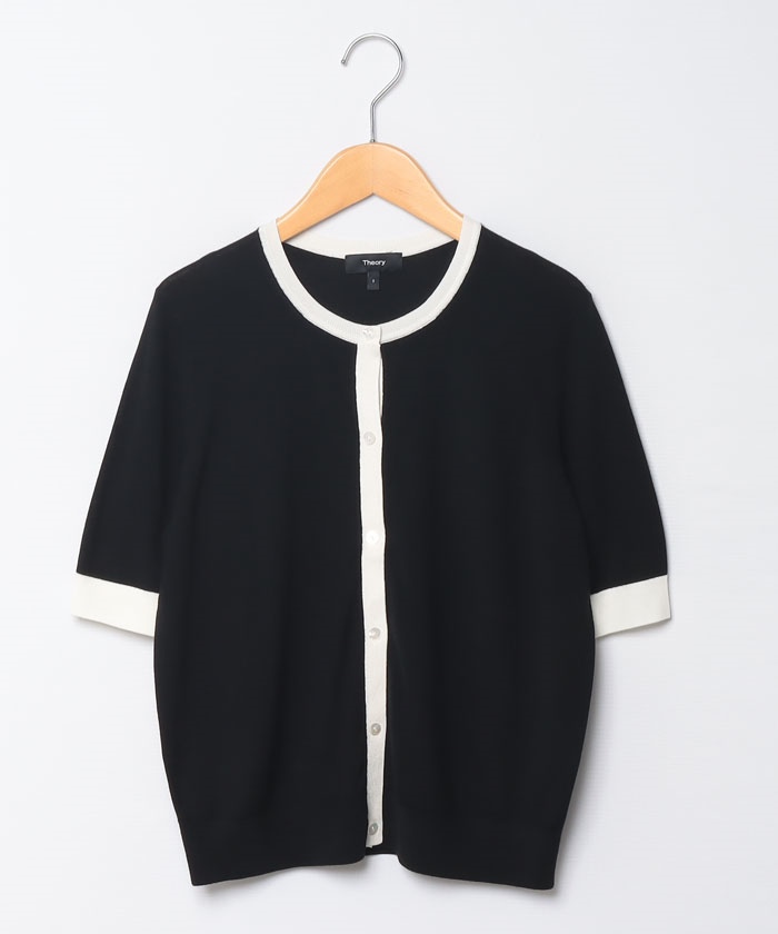 カーディガン REGAL WOOL SILK TRIM CA(505975694) | セオリー(Theory) - d fashion