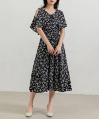 TeddyShop/テディショップ Teddyshop レディース 小花柄オープンショルダーシャーリングワンピース/506055647