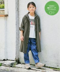 ikka kids/【親子おそろい】8分袖スキッパーシャツワンピース（120〜160cm）/506254149