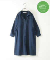 ikka kids/【親子おそろい】8分袖スキッパーシャツワンピース（120〜160cm）/506254149