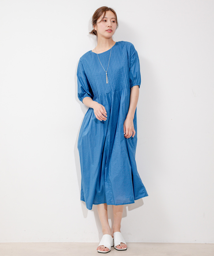 YILON MADE イロンDOLCE CHECK OP ワンピース NAVY YILON MADE イロンDOLCE CHECK OP ワンピース NAVY（チェック