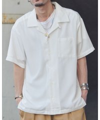 MODISH GAZE/モディッシュガゼ MODISH GAZE オープンカラー半袖シャツ/506406333