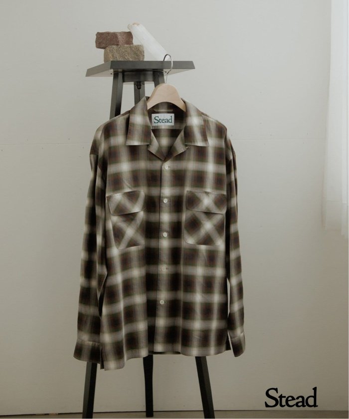 セール 30%OFF】J.S.Homestead / Stead OMBRE OPEN SHIRT