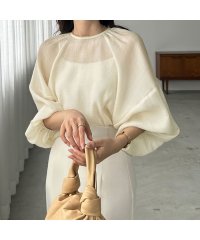 Louere/ルエレ Louere Louere ラグランボリュームスリーブシアートップス/506407317