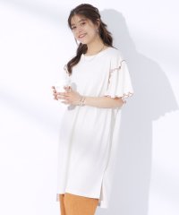 SHOO・LA・RUE Cutie Blonde/キューティーブロンド Cutie Blonde 配色メロウがポイント お袖フリルチュニックワンピース/506407338