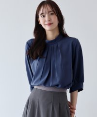 BLUEEAST/ブルーイースト BLUEEAST ハイネックタックブラウス/506065484
