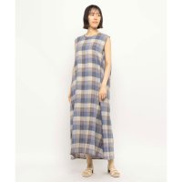 offprice.ec/ファイン FINE フレンチリネンバックリボンアクセントドレス（インナータンクトップ付き）/506353414