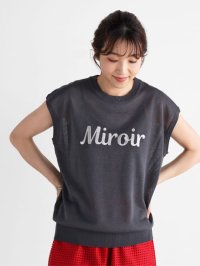 Vin/ヴァン Vin 刺繍ロゴフレンチスリーブニット/506410278