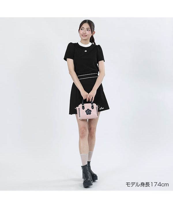 マリークワント MARY QUANT スクエアネック プルオーバー （ピンク） マリークワント MARY QUANT スクエアネック プルオーバー