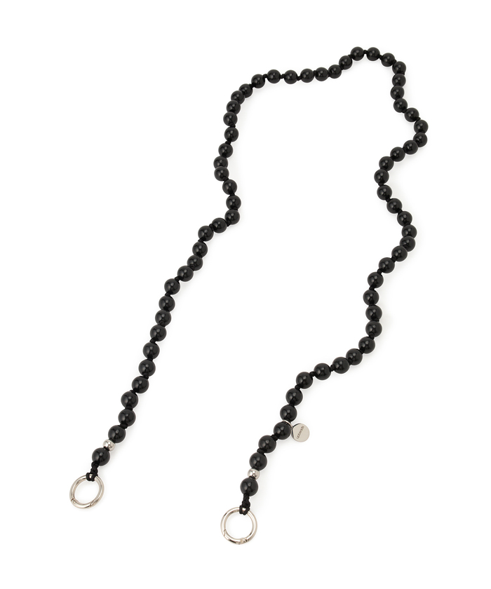 【値下げ中】UPBEADS for M WOOD IPHONE STRAP UPBEADS for M】WOOD IPHONE STRAP WITH SILVER BEADS(506411792