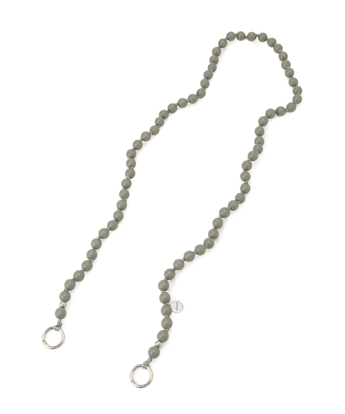 【値下げ中】UPBEADS for M WOOD IPHONE STRAP UPBEADS for M】WOOD IPHONE STRAP WITH SILVER BEADS(506411792