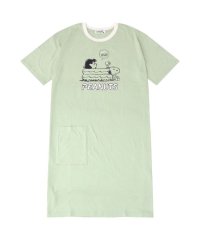  PEANUTS/ピーナッツ PEANUTS スヌーピー サマー 柄 半袖 BIG Tシャツ 春夏秋 PEANUTS SNOOPY/506412568