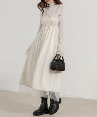 TeddyShop/テディショップ Teddyshop レディース 2WAY花柄×チュールシャーリングキャミソールワンピース/506413184