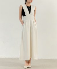 TeddyShop/テディショップ Teddyshop レディース きれいめVネックフレアシルエットジャンスカ/506413185