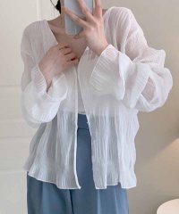 shoppinggo/ショッピングゴー shoppinggo シアーカーディガン 透け感 UV対策 シフォンカーディガン サマーカーディガン 9分袖カーディガン 薄手夏カーディガン/506413246