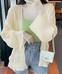 shoppinggo/ショッピングゴー shoppinggo シアーカーディガン 透け感 UV対策 シフォンカーディガン サマーカーディガン 9分袖カーディガン 薄手夏カーディガン/506413246