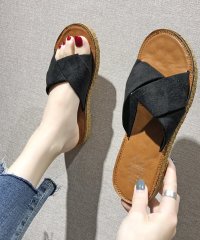 shoppinggo/ショッピングゴー shoppinggo スリッパ サンダル 結び フラットサンダル ミュール 美脚 ぺたんこ 夏サンダル 靴 シンプル ミュールスリッパ 履きや/506413247