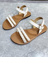 shoppinggo/ショッピングゴー shoppinggo サンダル レディース ミュール パンプス 靴 春夏 ビーチ ぺたんこ ローヒール フラット ビーチサンダル/506413248
