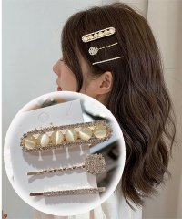 shoppinggo/ショッピングゴー shoppinggo ヘアピンセット 3点セット ヘアクリップ キラキラヘアピン ヘア留め ヘアアクセサリー クロスヘアピン前髪 髪留め 髪飾/506413253