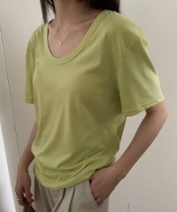 shoppinggo/ショッピングゴー shoppinggo Tシャツ カットソー 半袖 レディース トップス プルオーバー ゆたっり Vネックシンプル 無地 おしゃれ 黒 ブラック/506413255