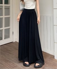 shoppinggo/ショッピングゴー shoppinggo ワイドパンツ ガウチョパンツ 無地 ロング丈 動きやすい ゴム コットン 大人 やわらか スカパン ズボン リラックスパ/506413257
