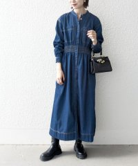 SHIPS any WOMEN/SHIPS any: シャーリング デニム ポケット ワンピース ［SHIPS any DENIM］/506415197