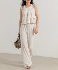 TeddyShop/テディショップ Teddyshop レディース ティアードフリルノースリーブトップス+ストレッチパンツセットアップ 上下2点セット/506419903