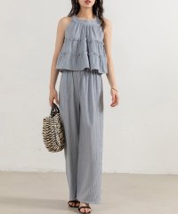 TeddyShop/テディショップ Teddyshop レディース ティアードフリルノースリーブトップス+ストレッチパンツセットアップ 上下2点セット/506419903