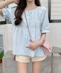 miniministore/半袖シャツブラウス シャーリングトップス/506420042
