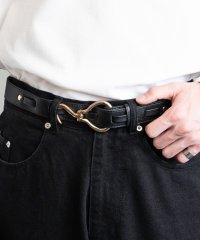 Rocky Monroe/ロッキーモンロー Rocky Monroe フェイクレザーベルト フック メンズ レディース バックル 合皮 PU カジュアル アメカジ シンプル 韓国 モード/506421474