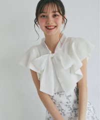 tocco closet/トッコクローゼット tocco closet シアーボウタイリボン付き切り替えニットプルオーバー/506397609